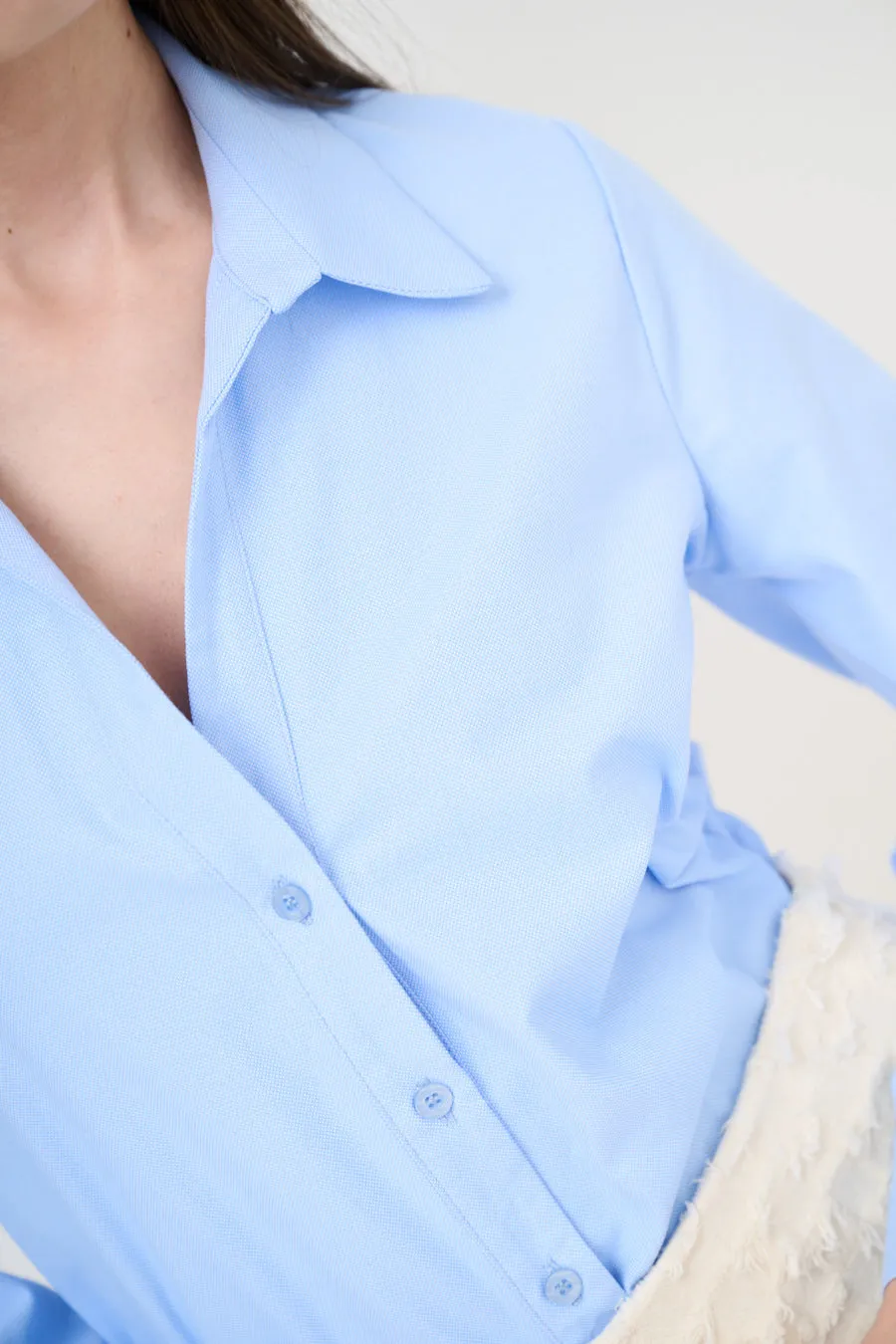 Essential fitted refined mood button-up shirt wholesale