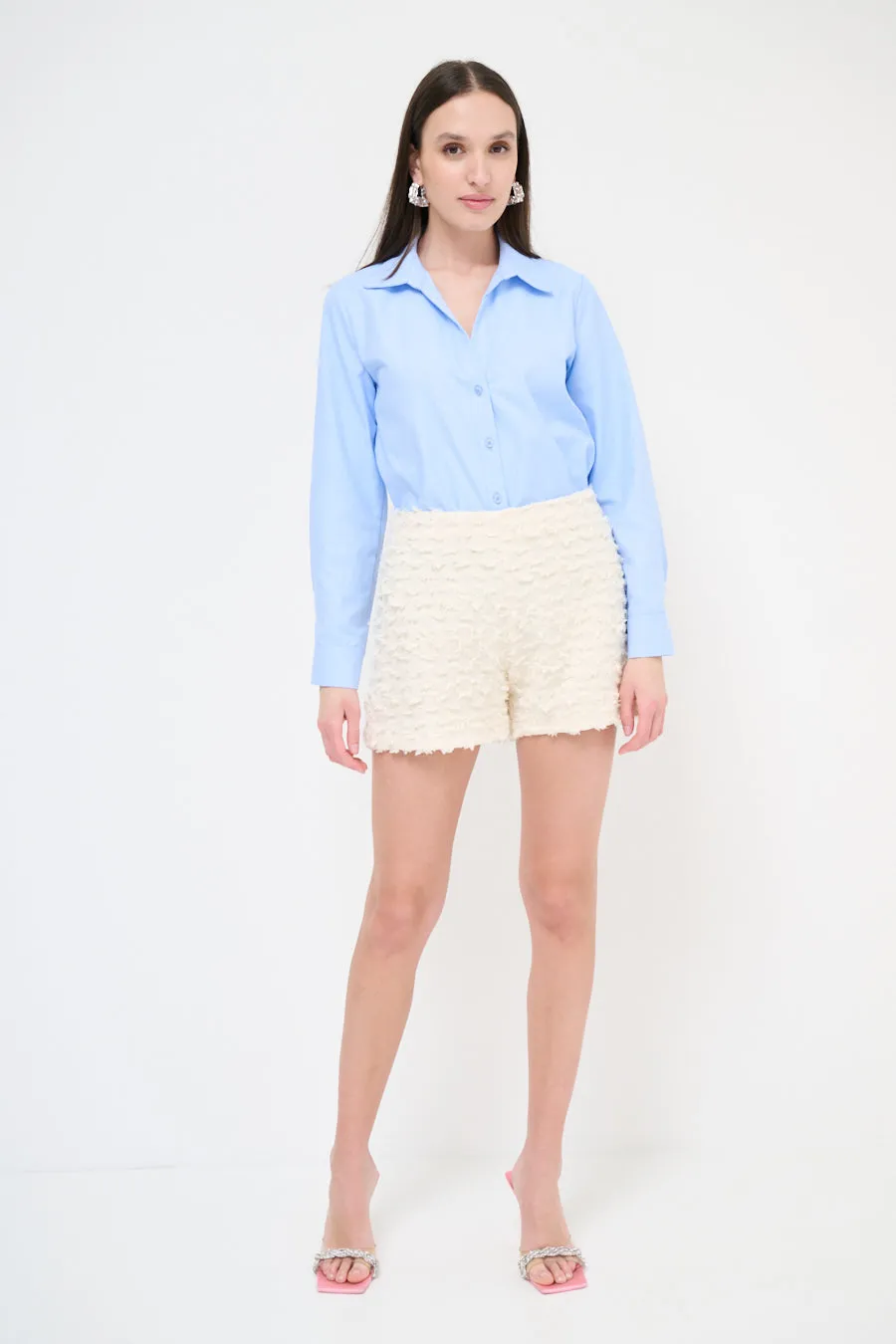 Essential fitted refined mood button-up shirt wholesale