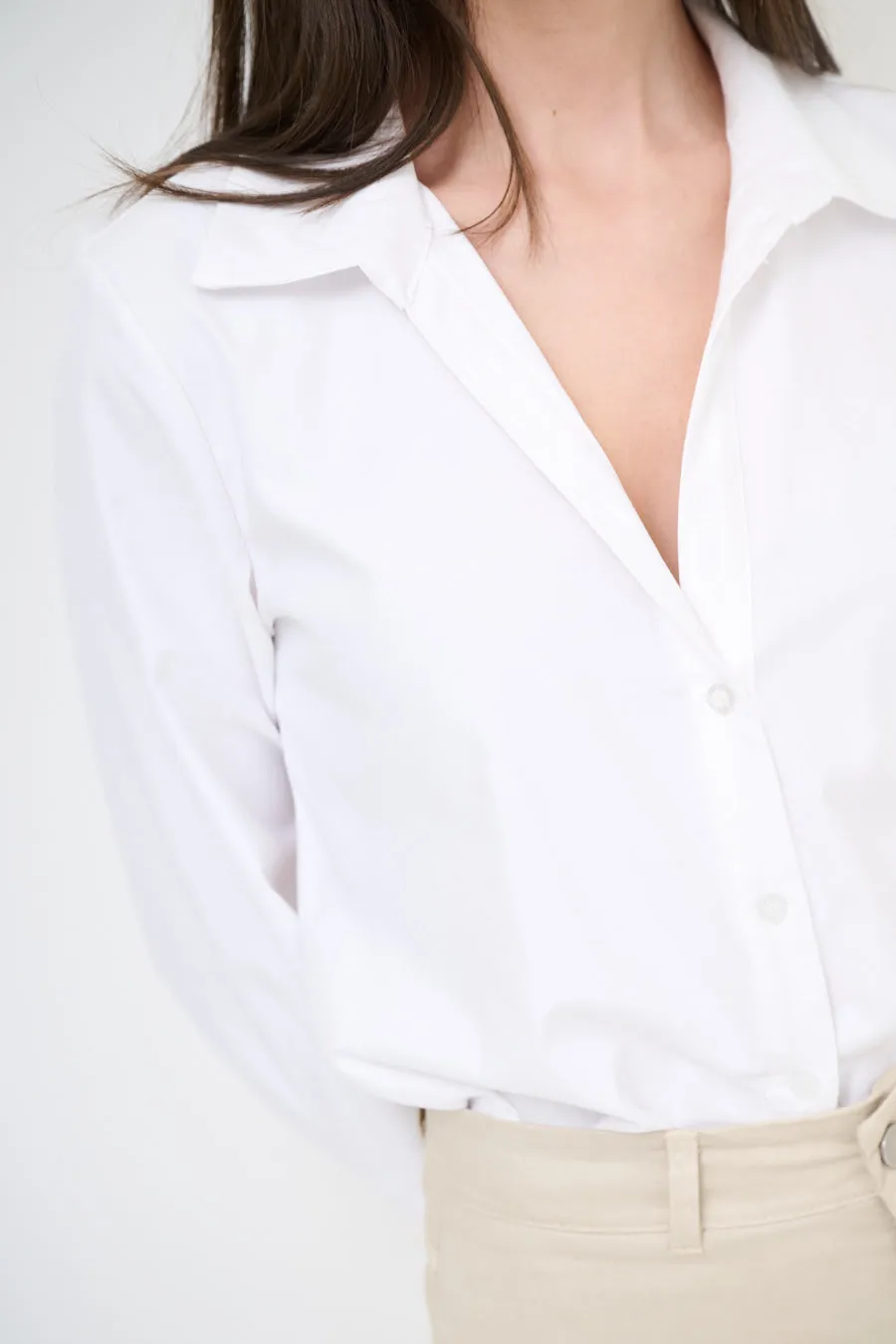 Essential fitted refined mood button-up shirt wholesale