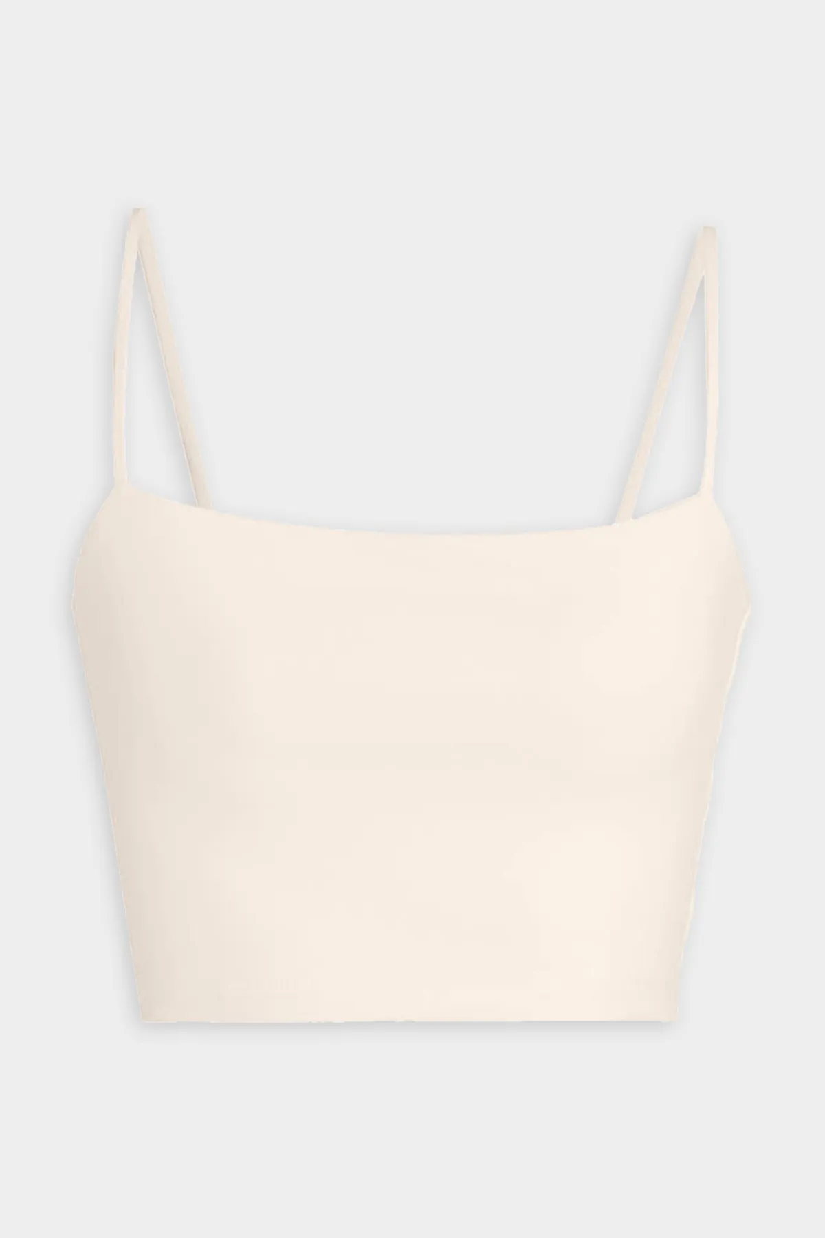Essential String Crop Top in Blanched Almond