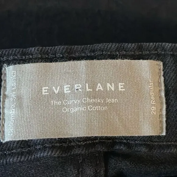 Everlane NWT Curvy Cheeky Jeans Size 29 Regular in Black