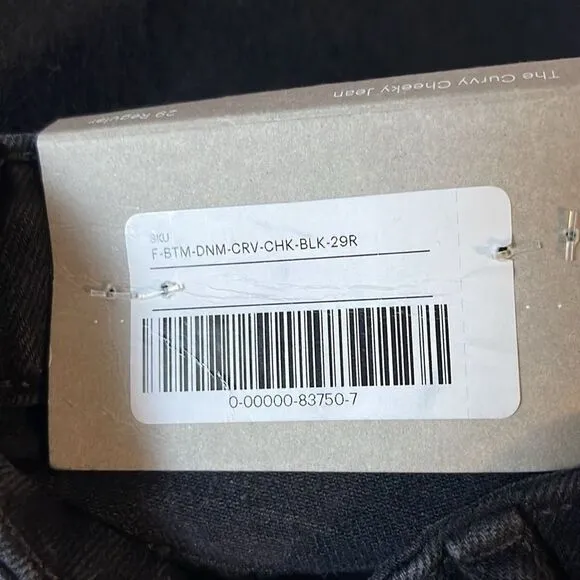Everlane NWT Curvy Cheeky Jeans Size 29 Regular in Black