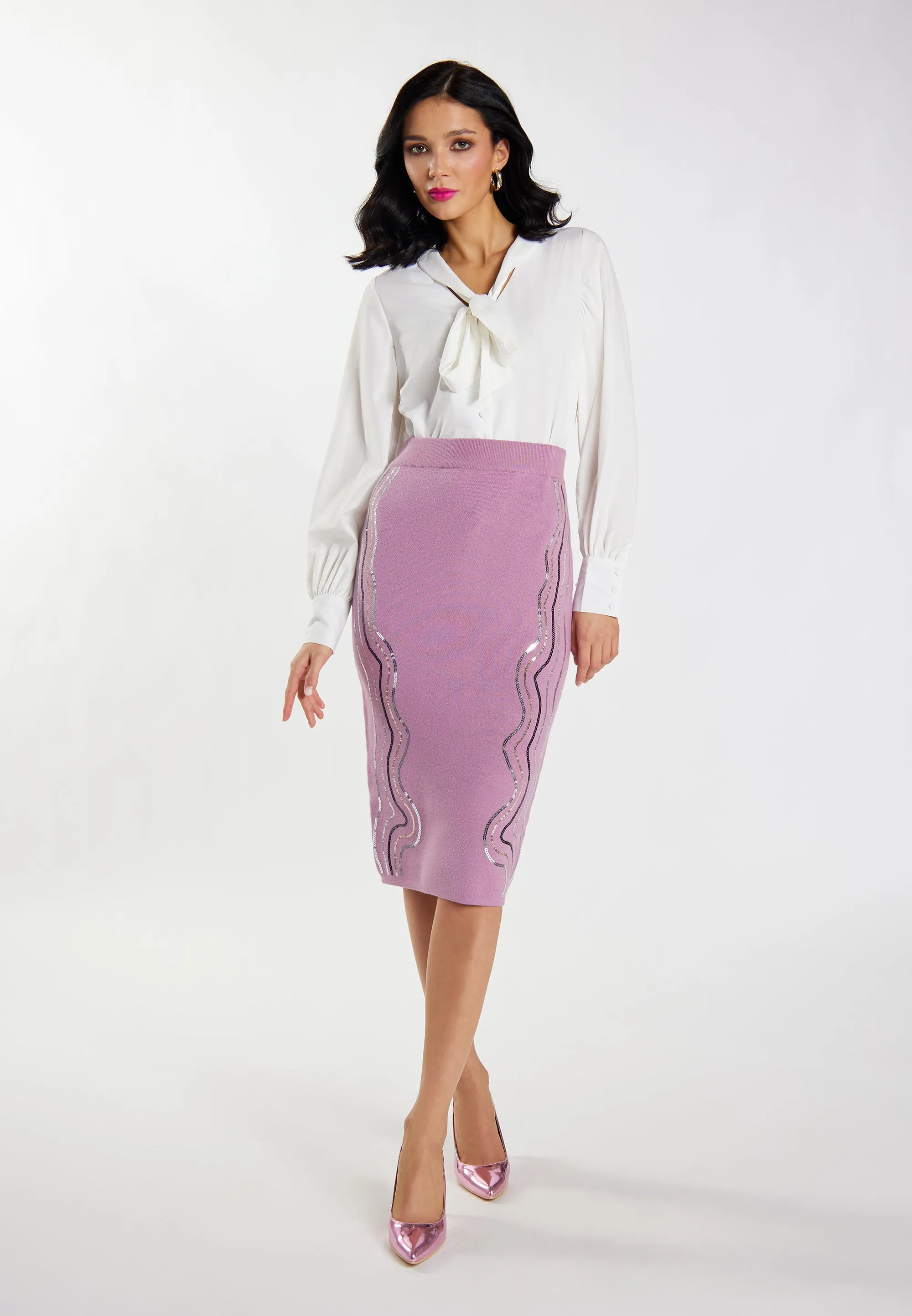 faina Women's Knit Midi Skirt
