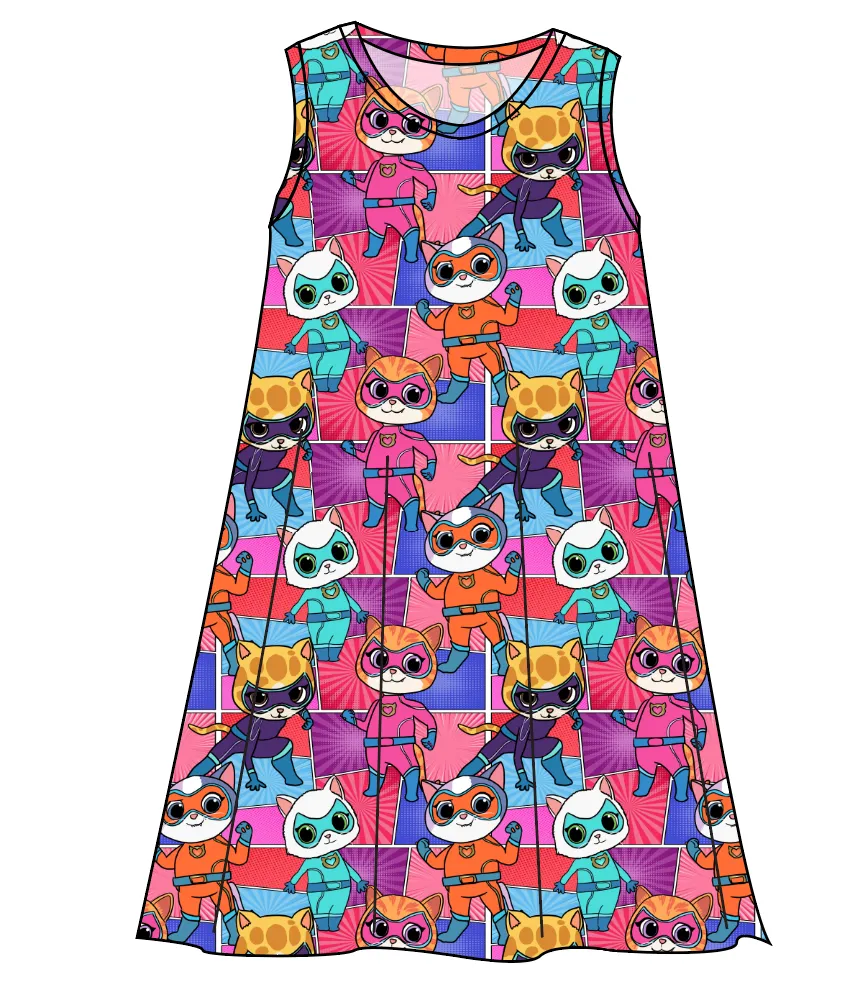 Fearless Felines Ladies' Swing Dress