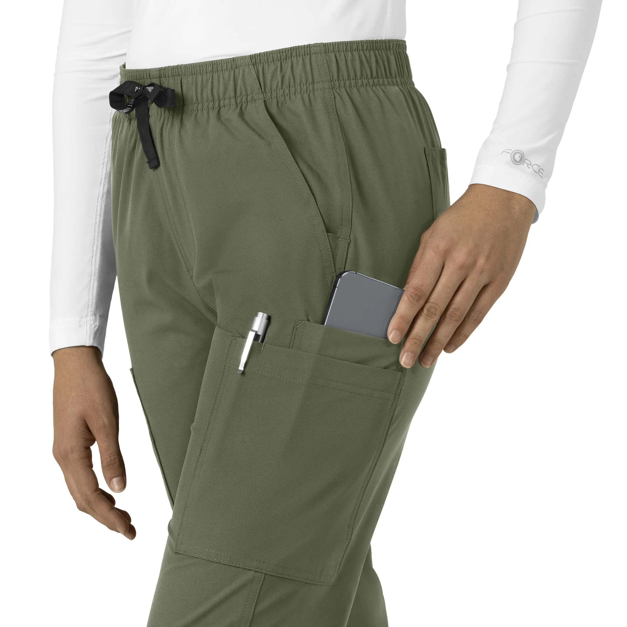 Force Essentials C51213 Straight Leg Scrub Pants Olive