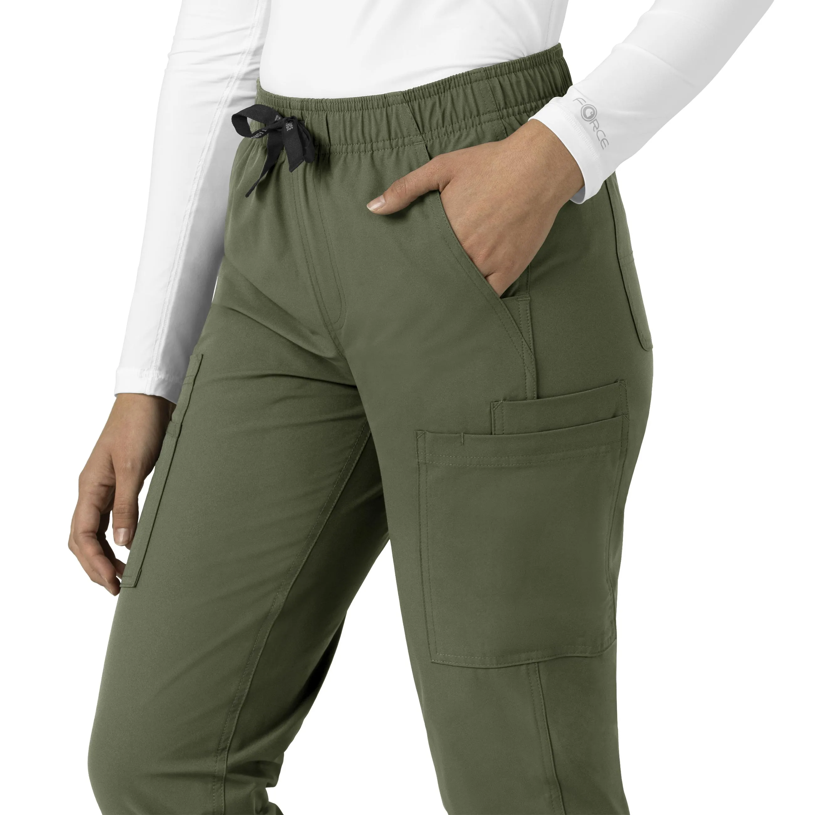 Force Essentials C51213 Straight Leg Scrub Pants Olive