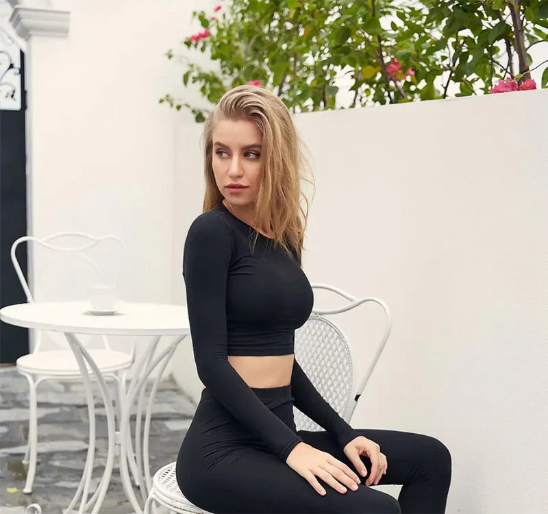 FOURBASIX Signature Sleeved Crop