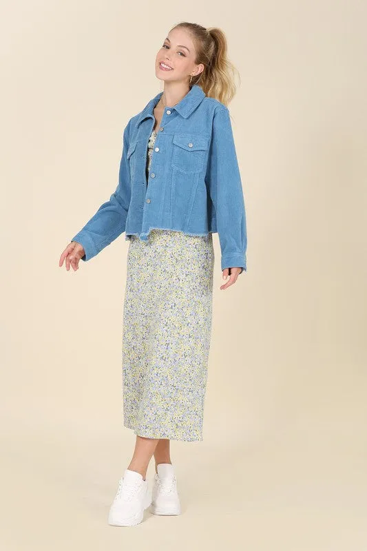Frayed Corduroy Jacket