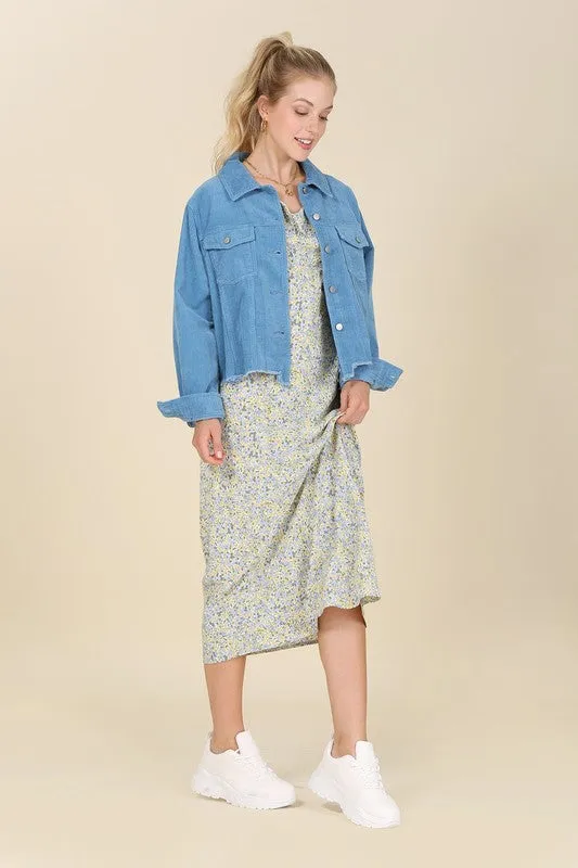 Frayed Corduroy Jacket