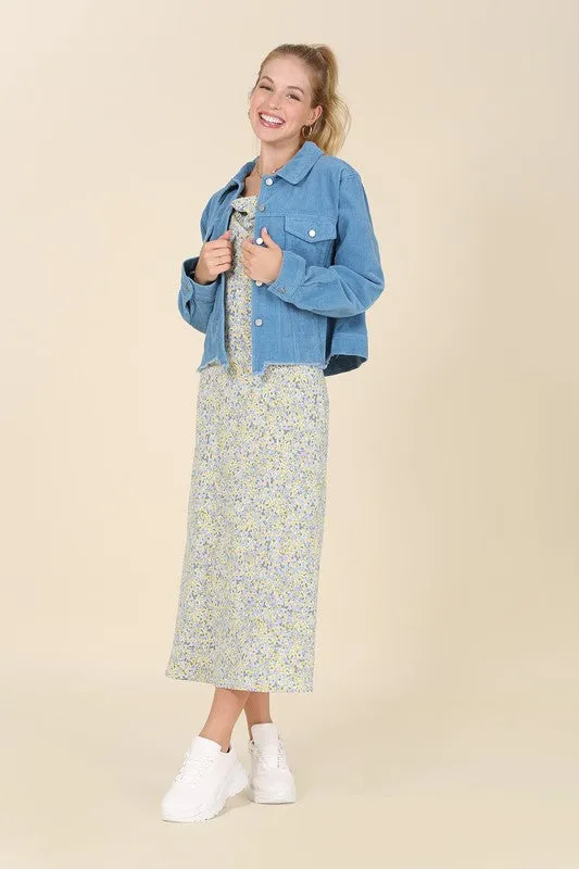Frayed Corduroy Jacket