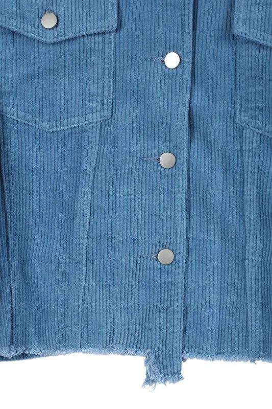 Frayed Corduroy Jacket