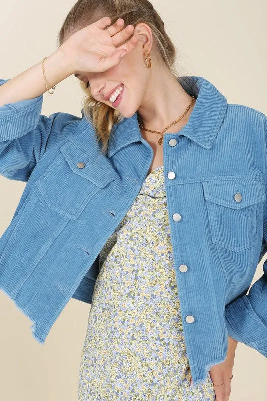 Frayed Corduroy Jacket