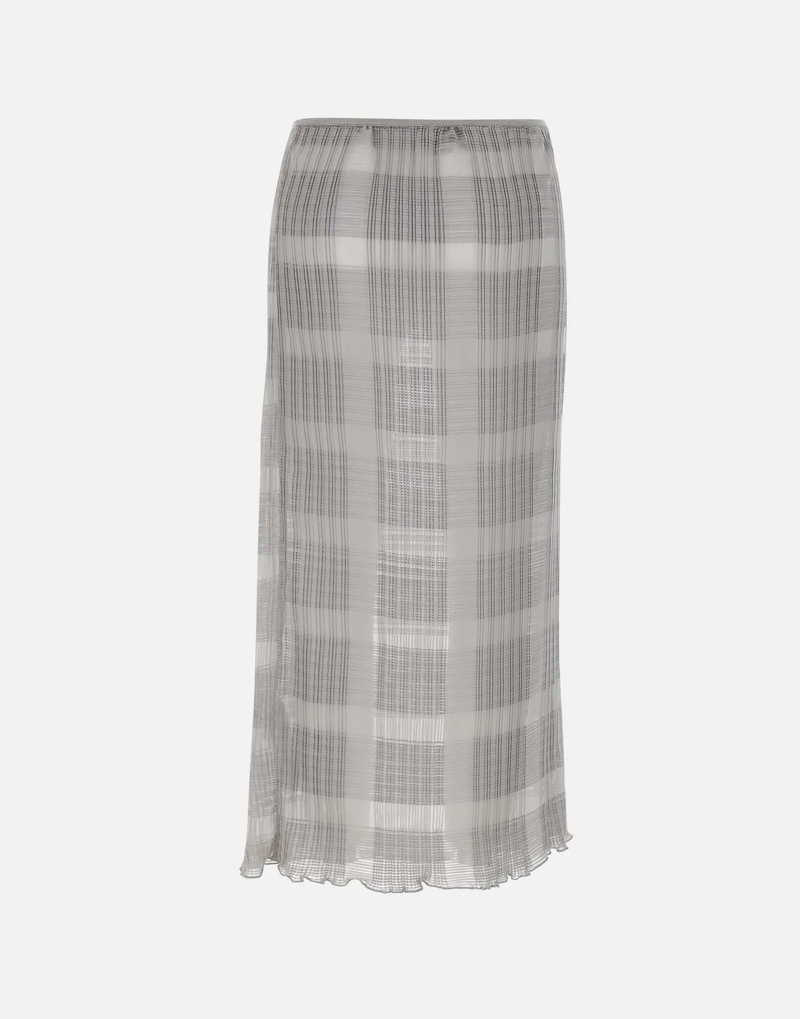 Förbli veckad chiffong midi kjol
