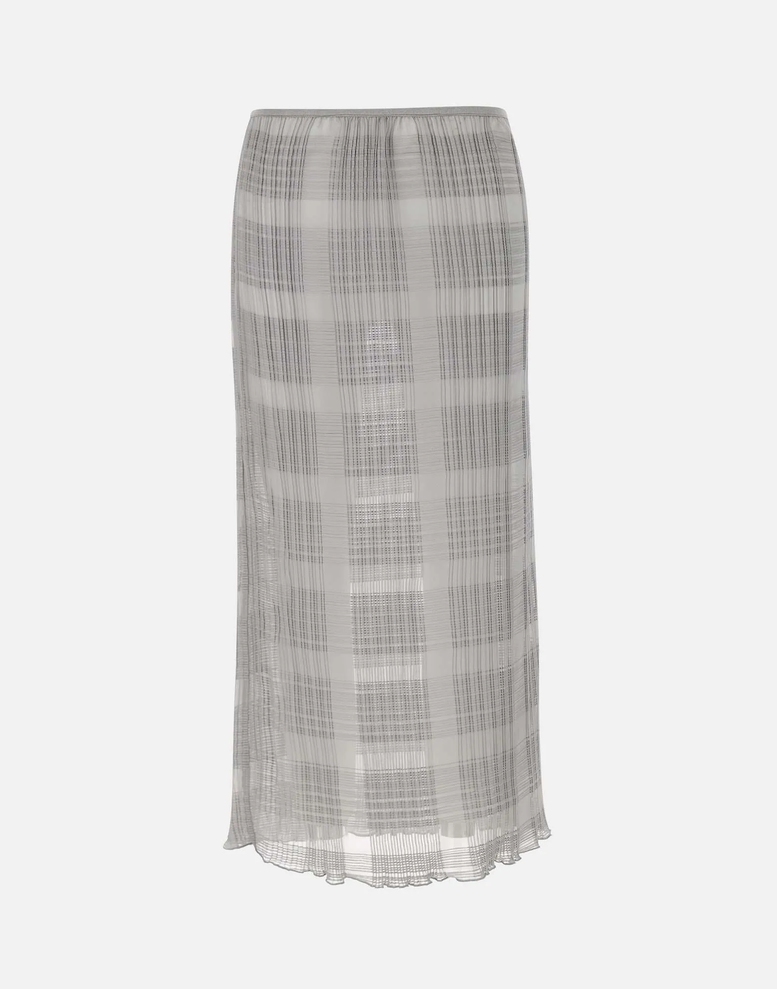 Förbli veckad chiffong midi kjol