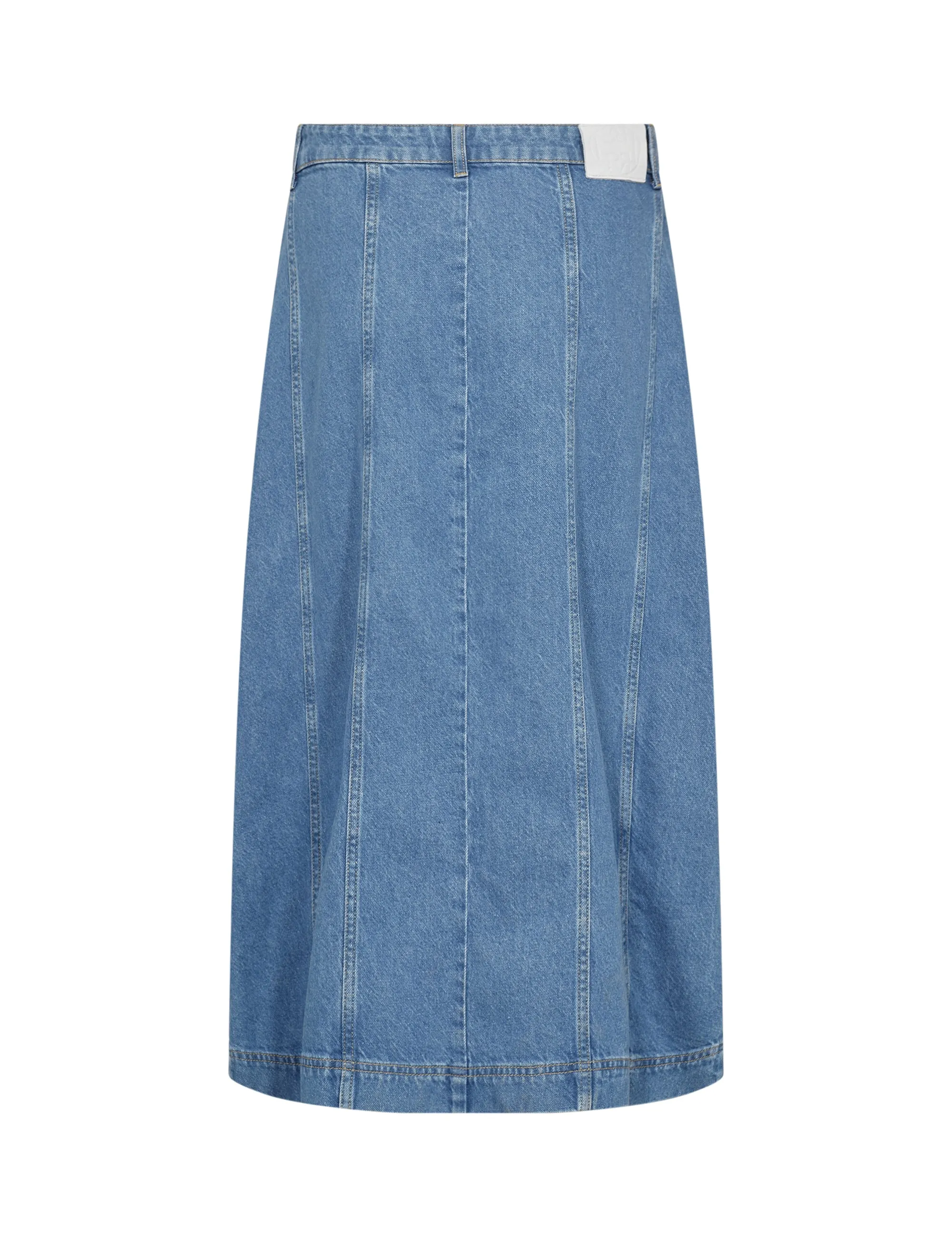 Frilla 4 Skirt - Medi Blue Denim