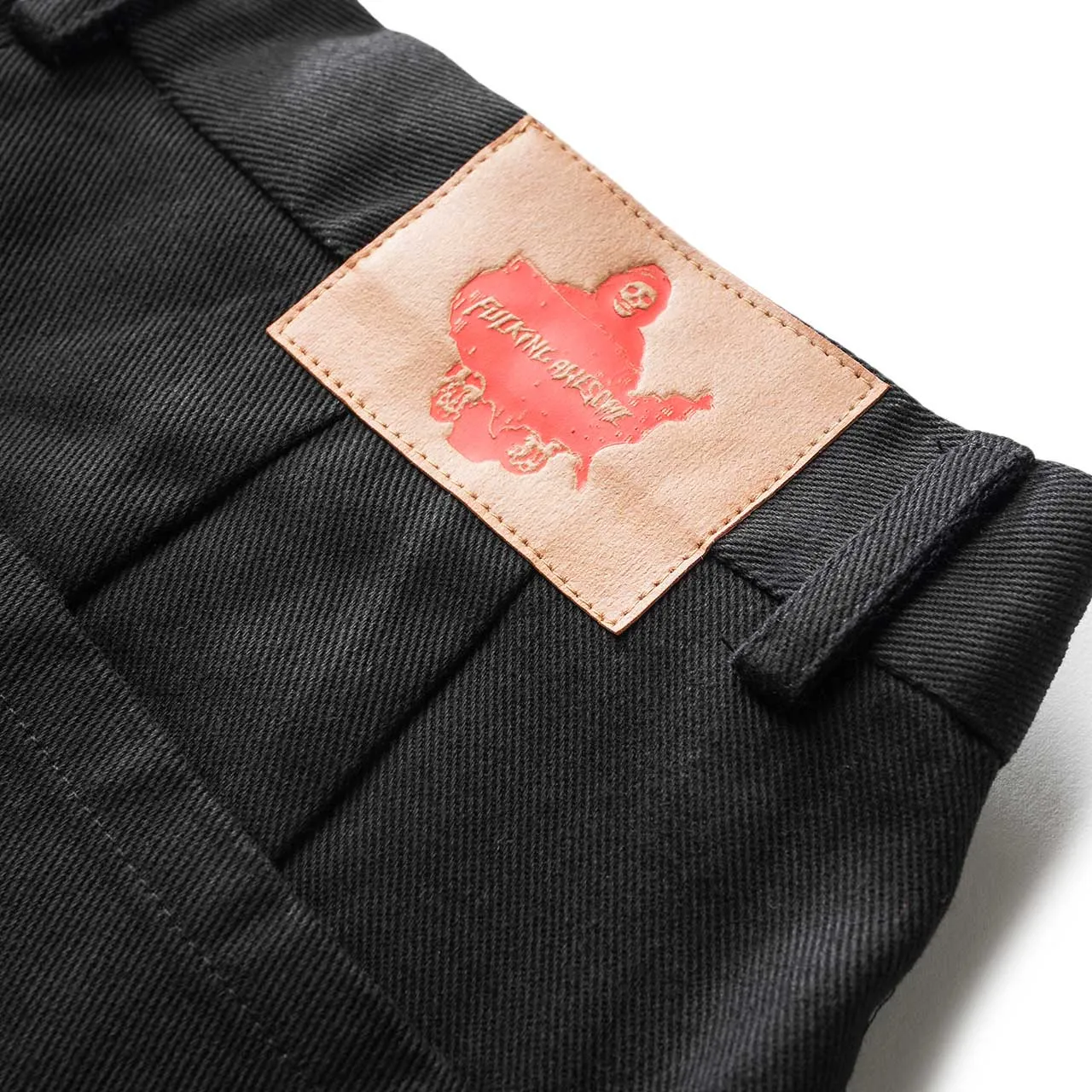 fucking awesome baggy denim trouser (black)