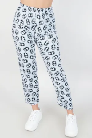 FUZZY PANDA SLEEP PANTS