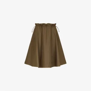 GAELA SATIN - Skirts - Longuette - WOMAN - BROWN CORDA