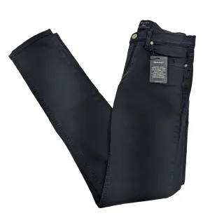 GANT Women's Navy Straight Leg Dana Pants 410491 Size 28/32 NWT