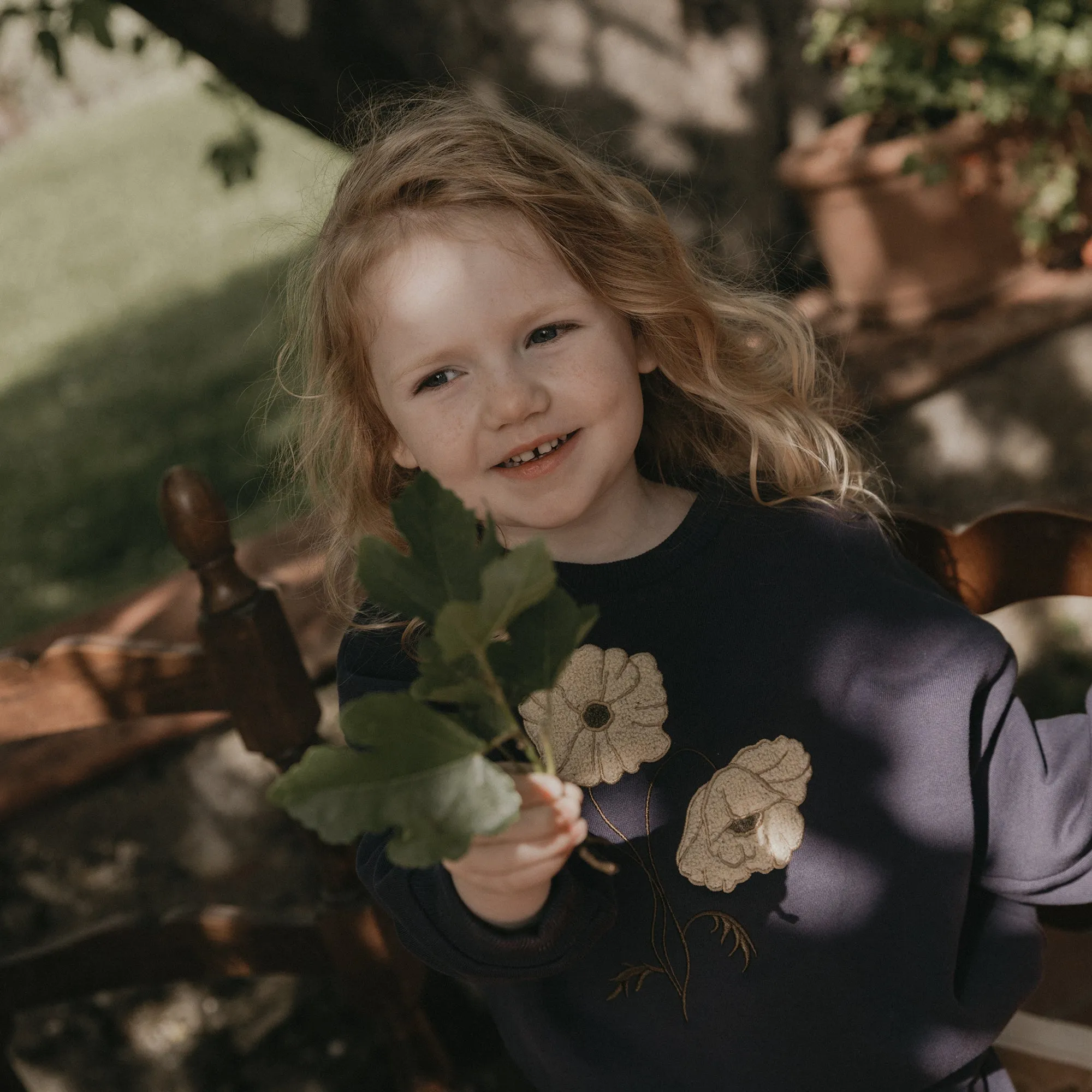 Garbo & Friends Flos Navy Sweatshirt