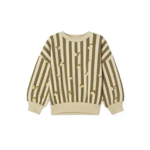 Garbo & Friends Stripe Prune Sweatshirt