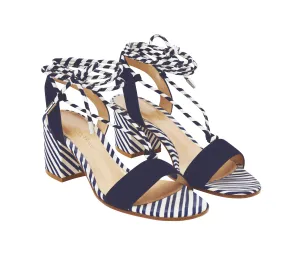 Gianvito Rossi stripe lace-up sandals Size 4UK