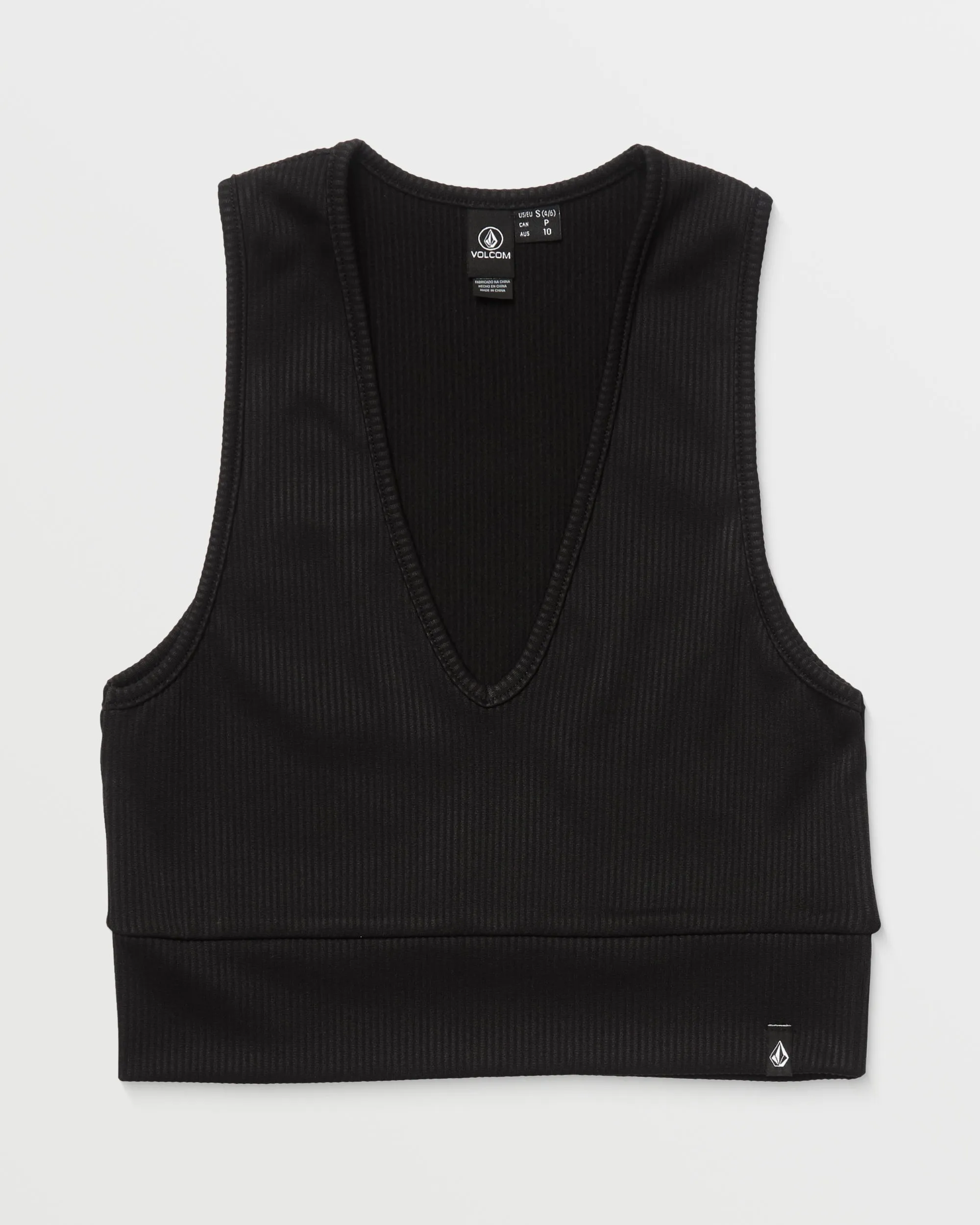 Gimmestank Rib Top  - BLACK