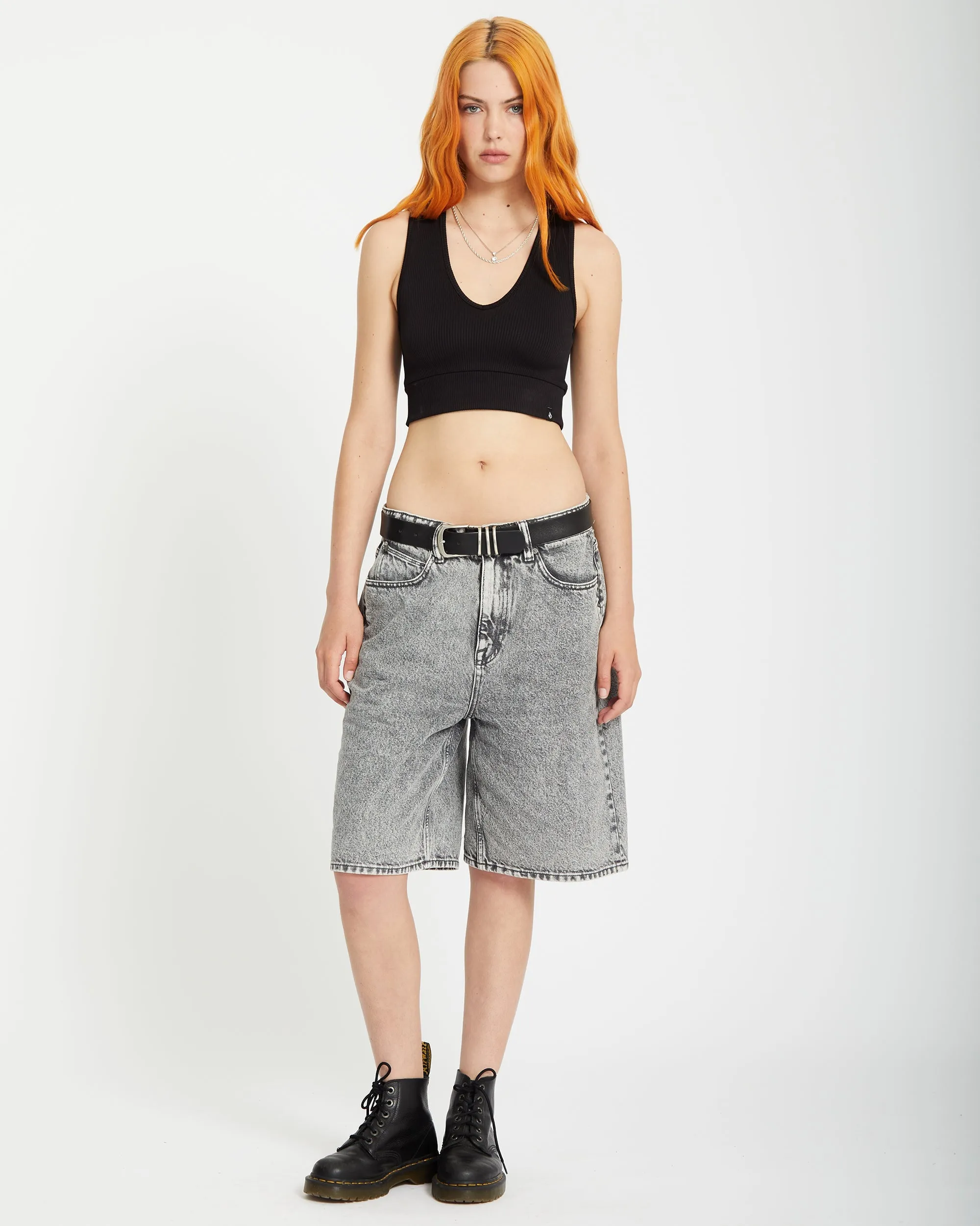 Gimmestank Rib Top  - BLACK