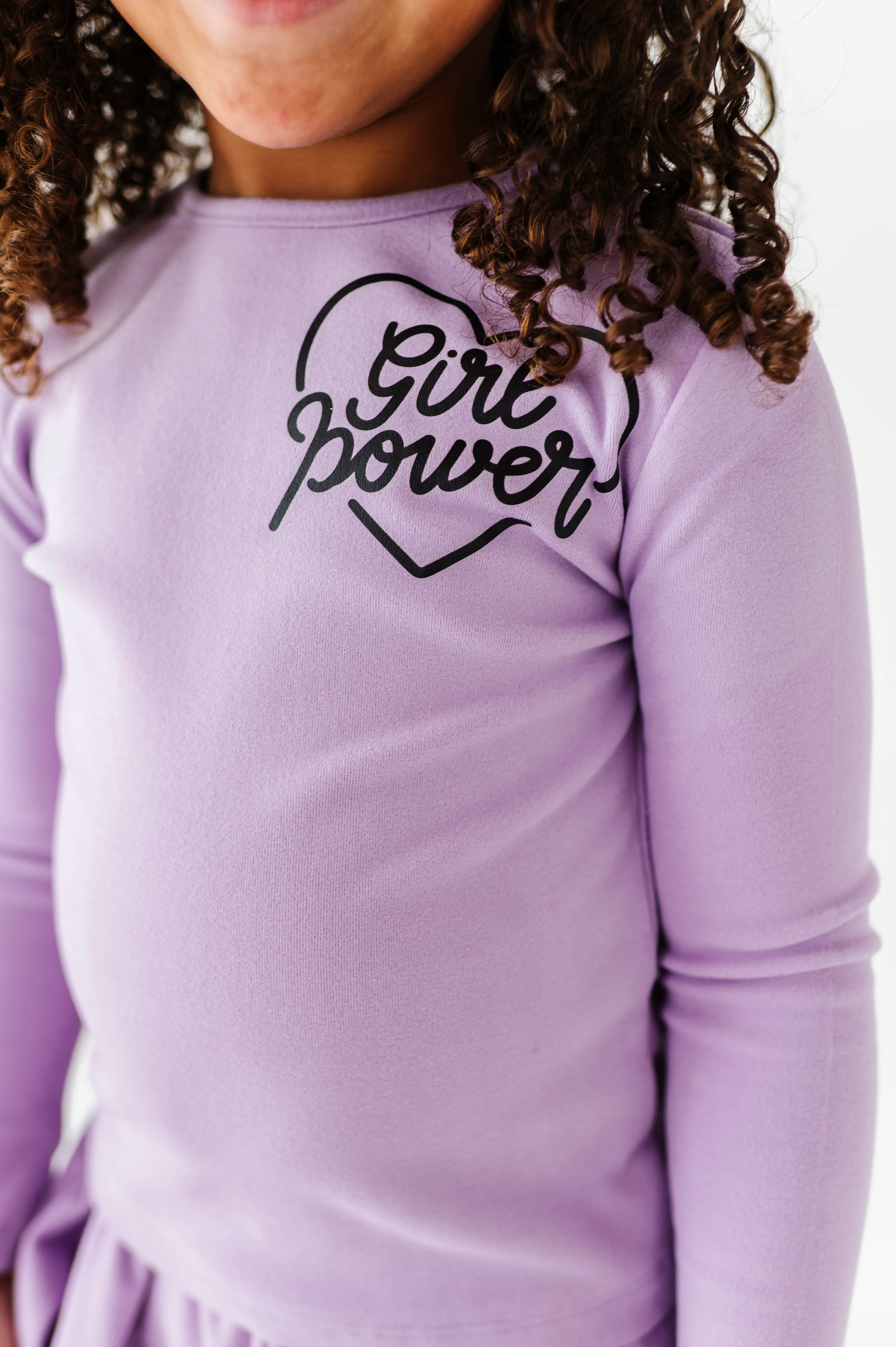 Girl Power | Periwinkle Fleece skirted SET