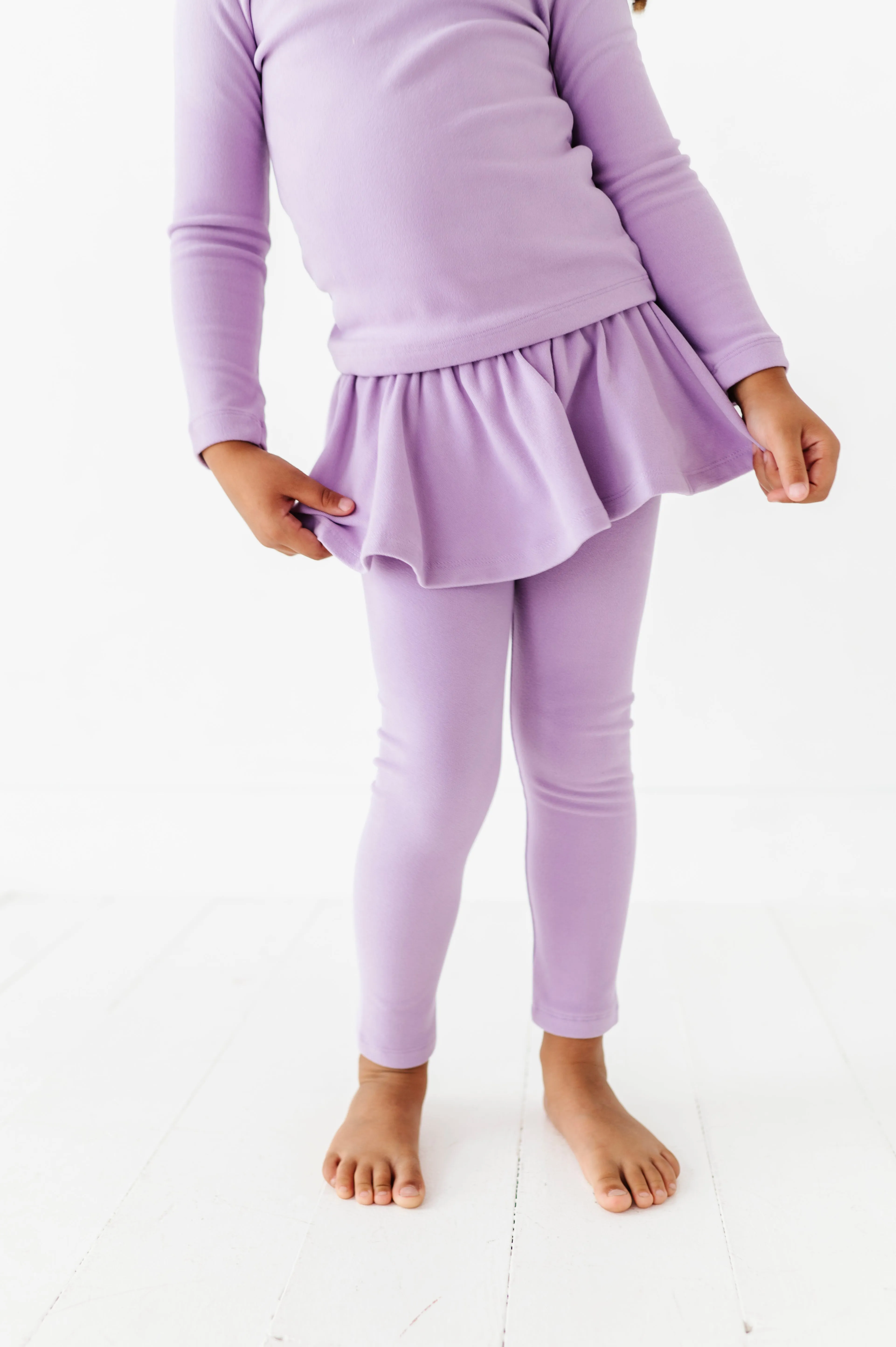 Girl Power | Periwinkle Fleece skirted SET