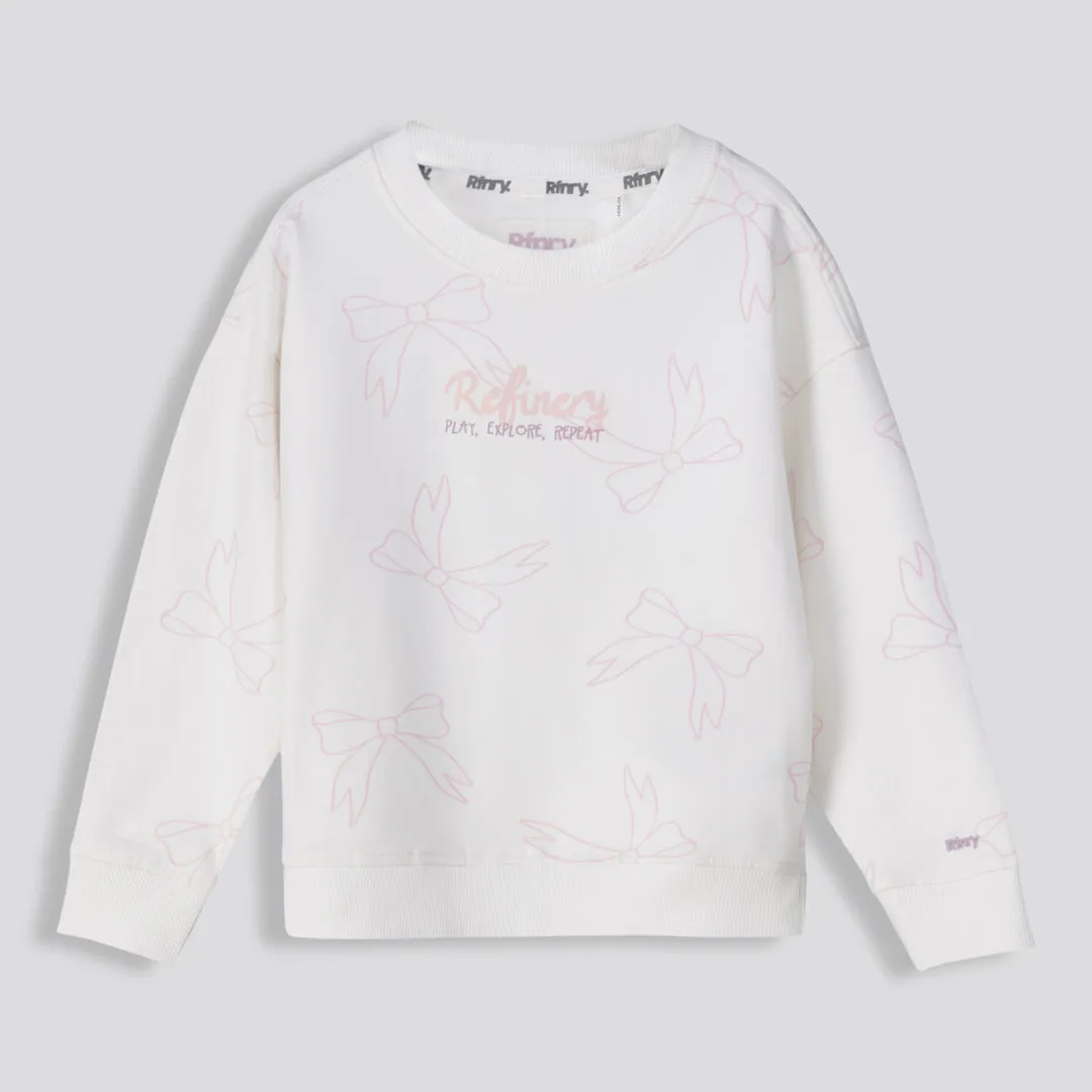 Girls Graphic Sweater _ 159133 _ Milk
