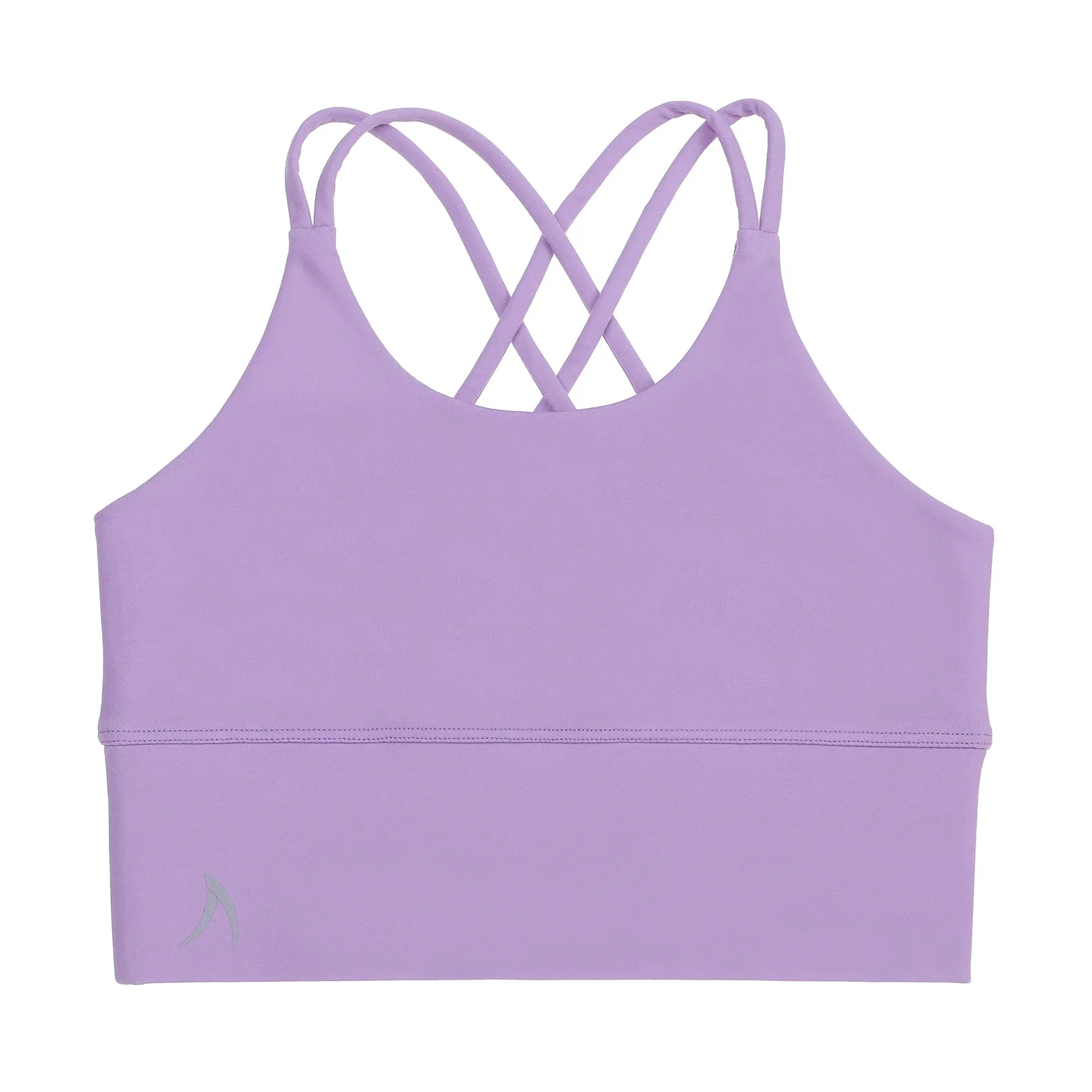 Girls Violet Pretty Cross Back Crop Top