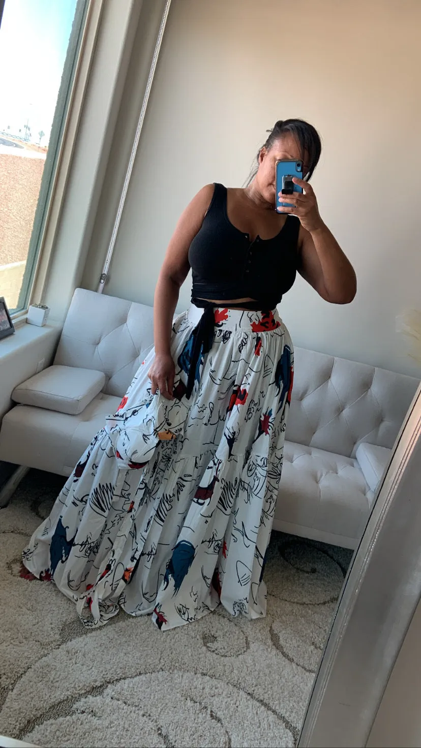 Girly Girl 2pc Maxi Skirt Set