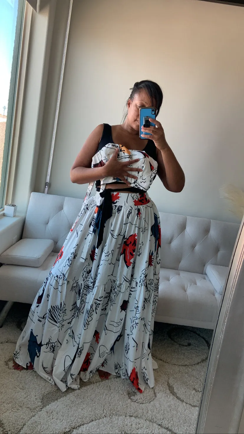 Girly Girl 2pc Maxi Skirt Set