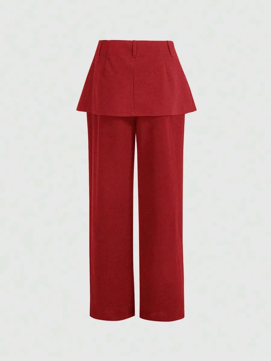 Grace Tailored Trousers with Flap Waist Detail