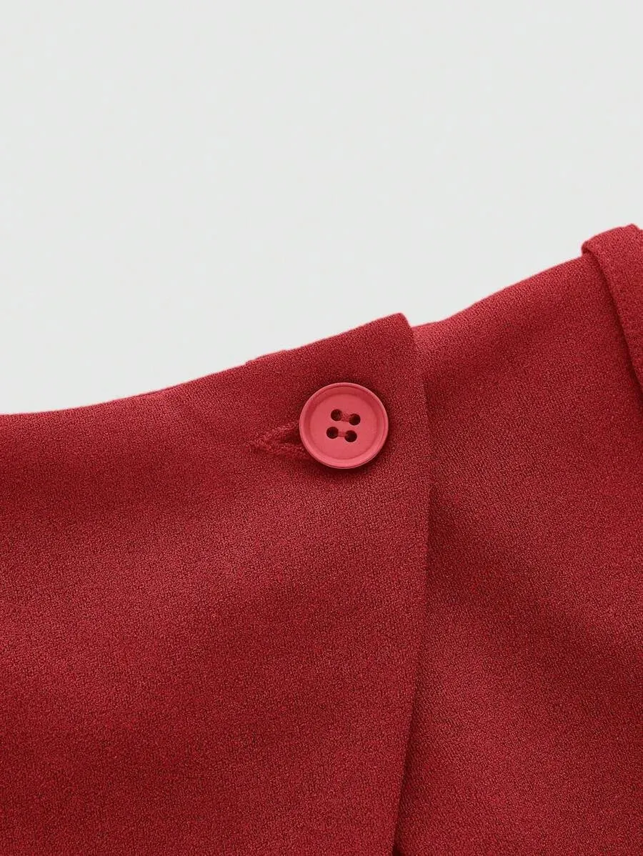 Grace Tailored Trousers with Flap Waist Detail
