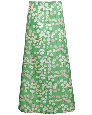 Green Buttercup Caswell Midi Skirt