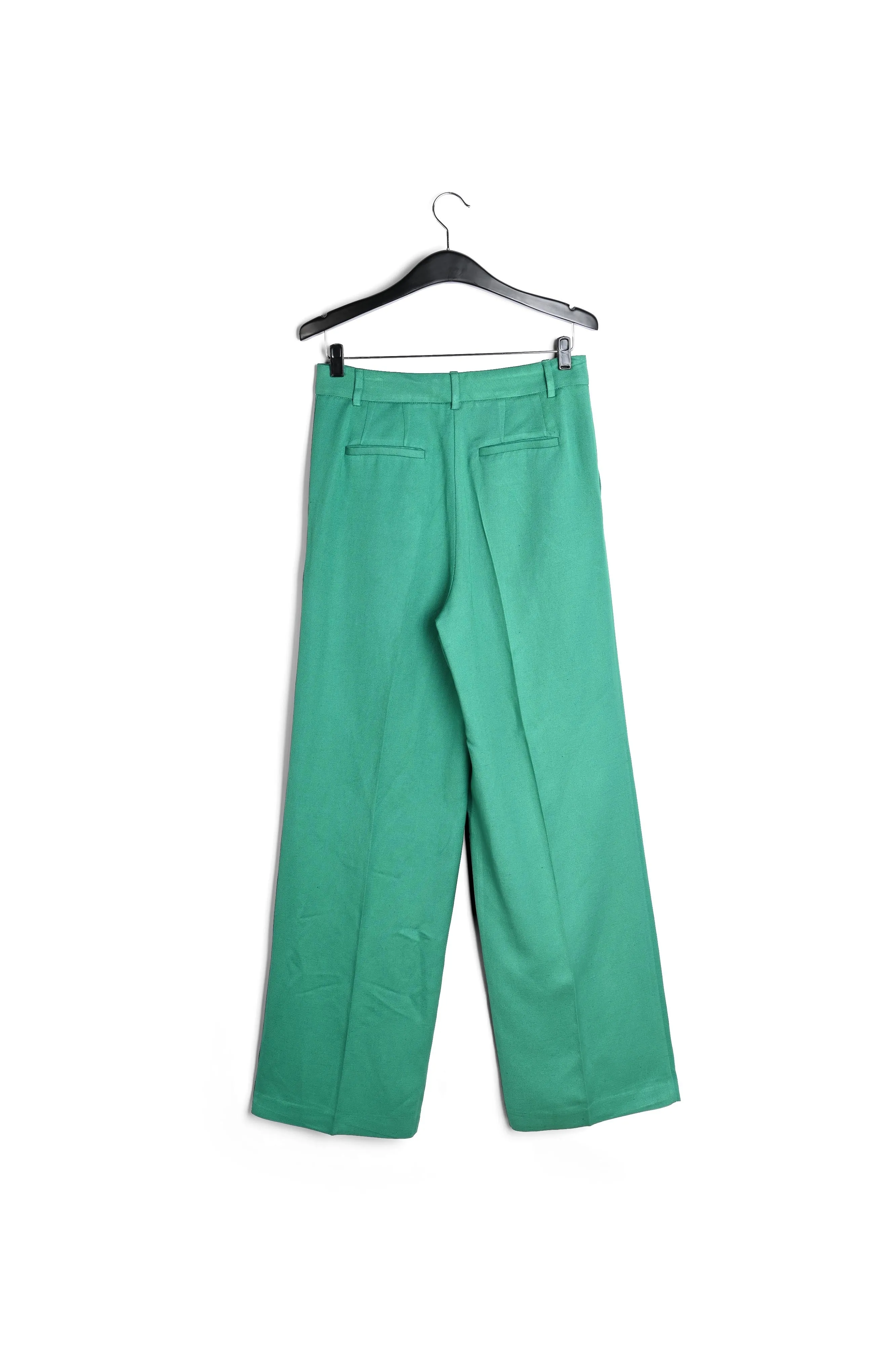 Green wide-leg pants