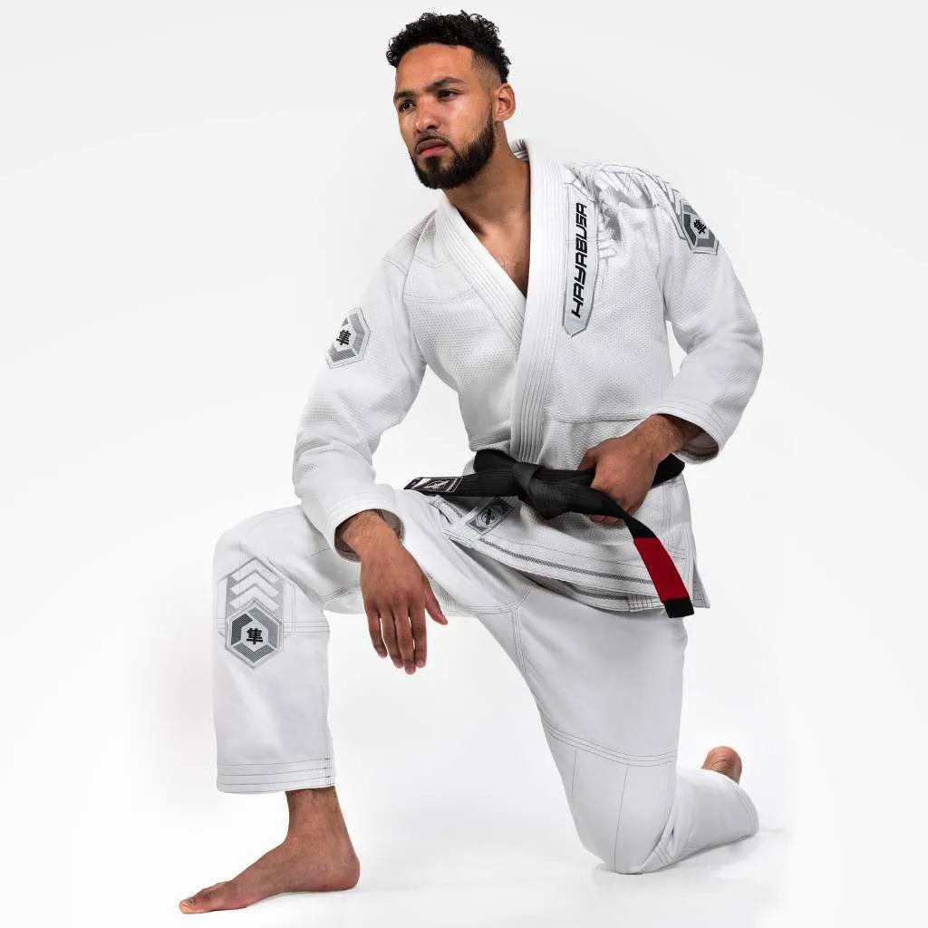 HAYABUSA® Warrior Gold Weave Jiu Jitsu Gi | Lightweight Gi | Many Sizes | Premium Cotton Blend | Gi for Men/ Women for Martial Arts Training and Fight - A0 A1 A2 A3 A4 A5|