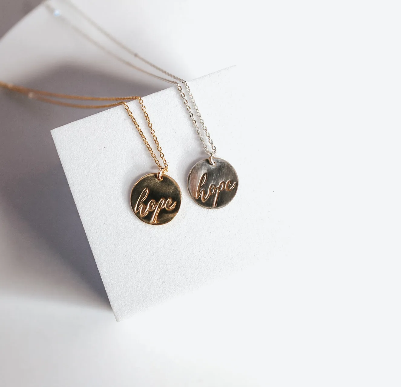 Hope Script Necklace