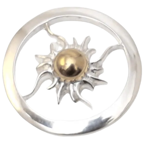 Horizon Blue Wheel Pendant