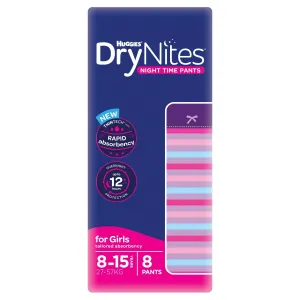 Huggies DryNites Girls 8-15 Years 9 Pack