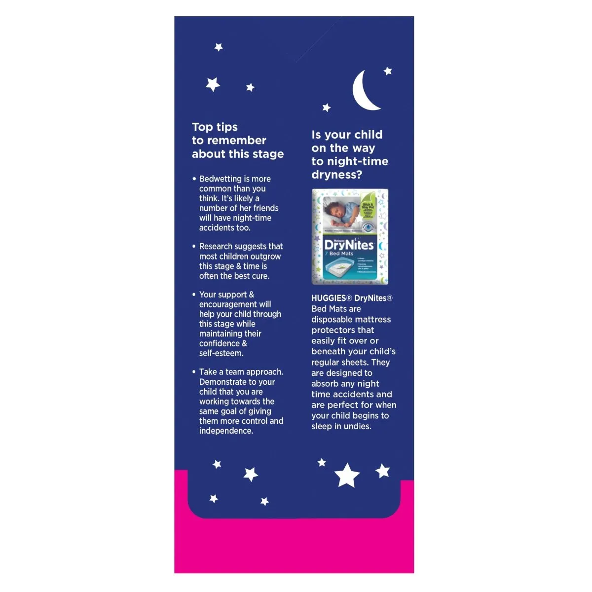 Huggies DryNites Girls 8-15 Years 9 Pack