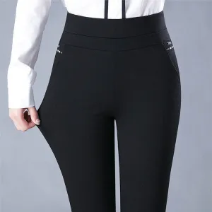 Ilva pants - Slim fit and high waist for stylish elegance
