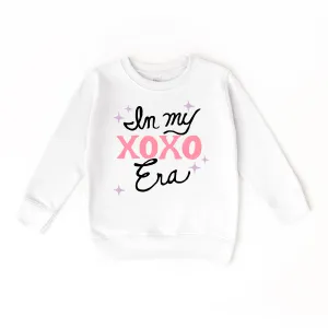 In my XOXO Era Valentines Day Kids sweatshirt