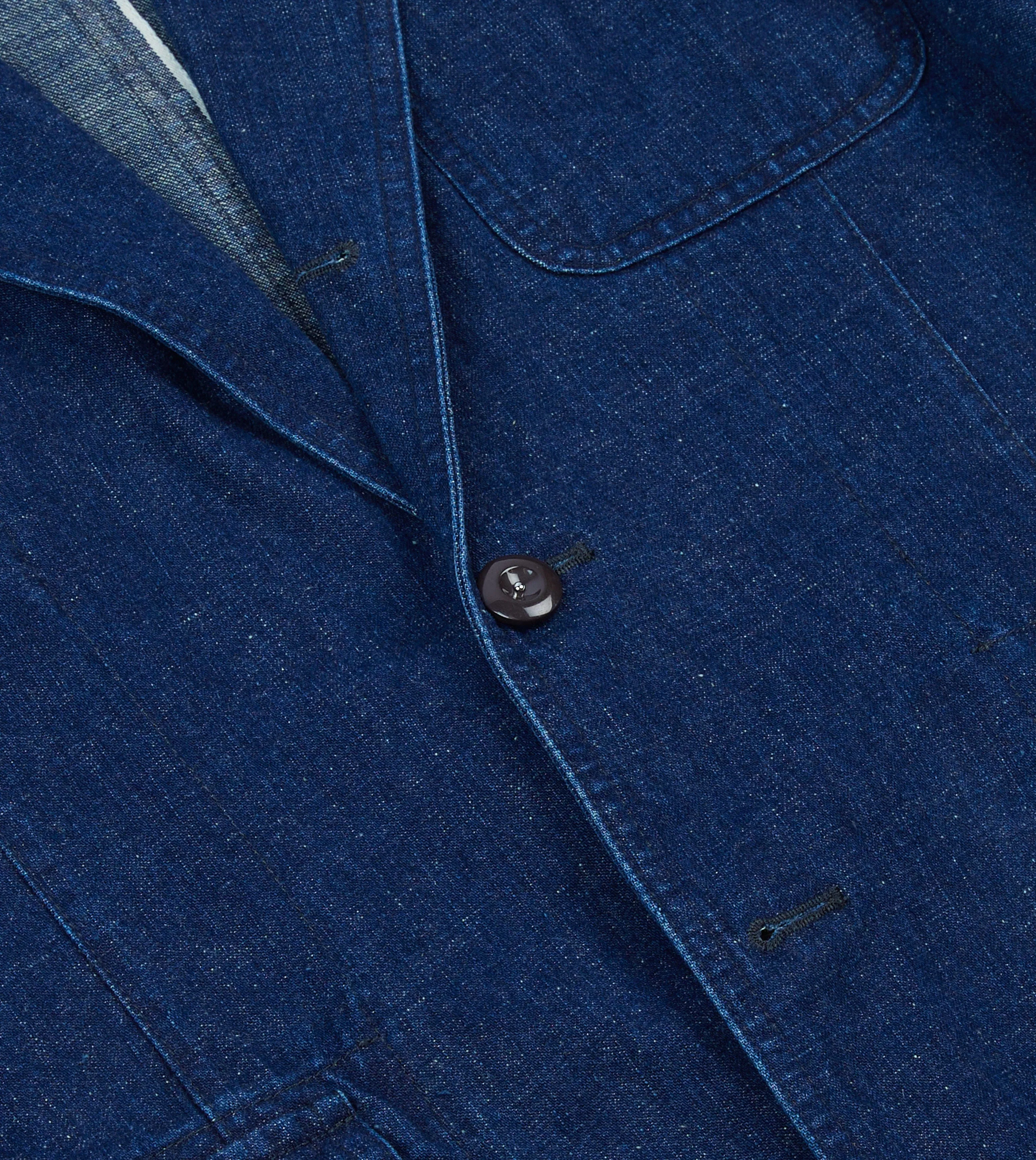 Indigo Cotton-Linen Games Blazer Mk. I