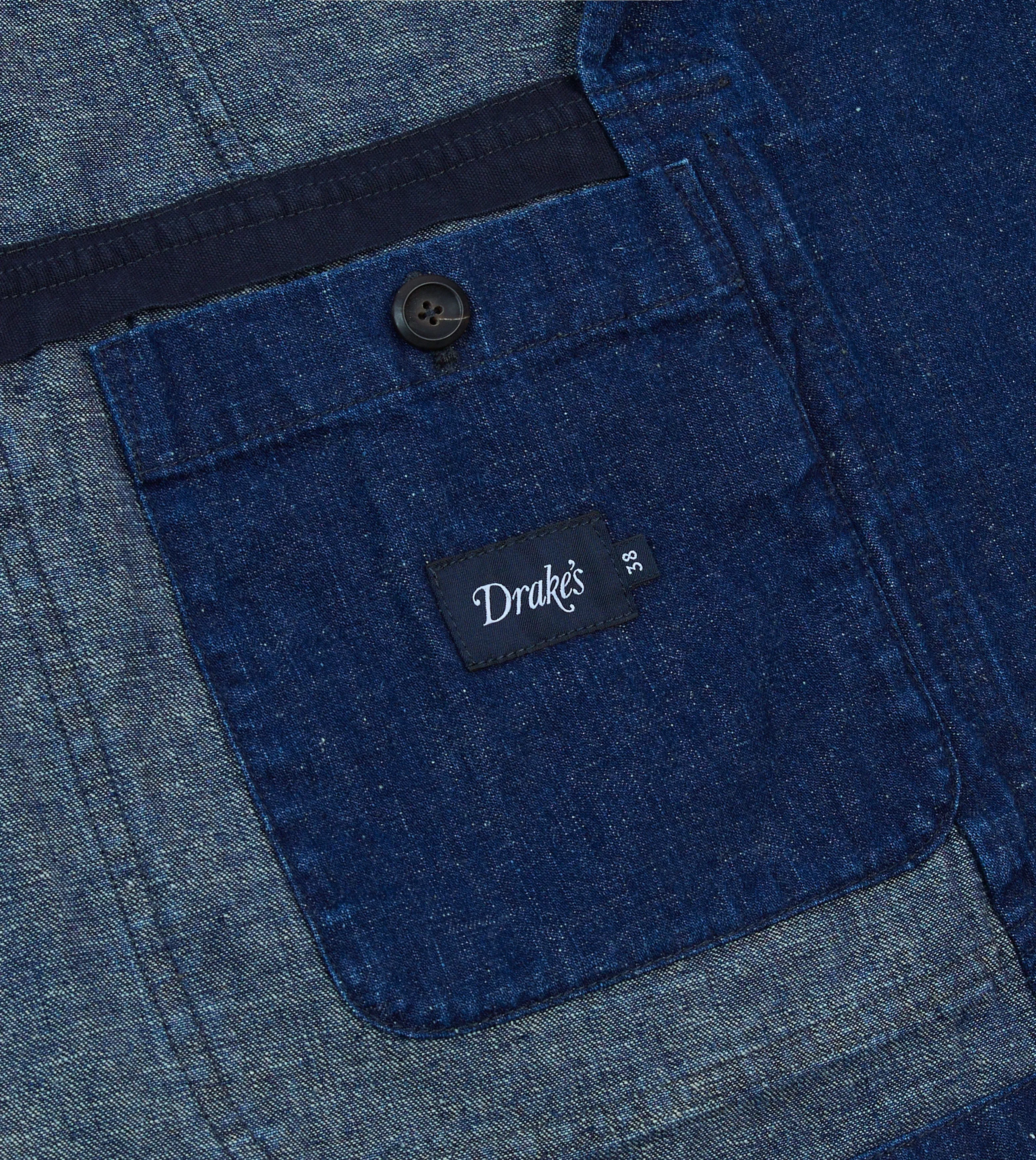 Indigo Cotton-Linen Games Blazer Mk. I
