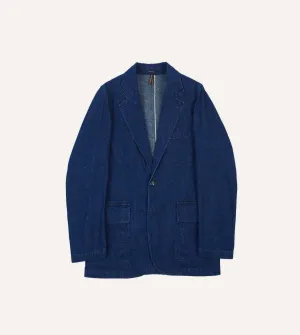 Indigo Cotton-Linen Games Blazer Mk. I