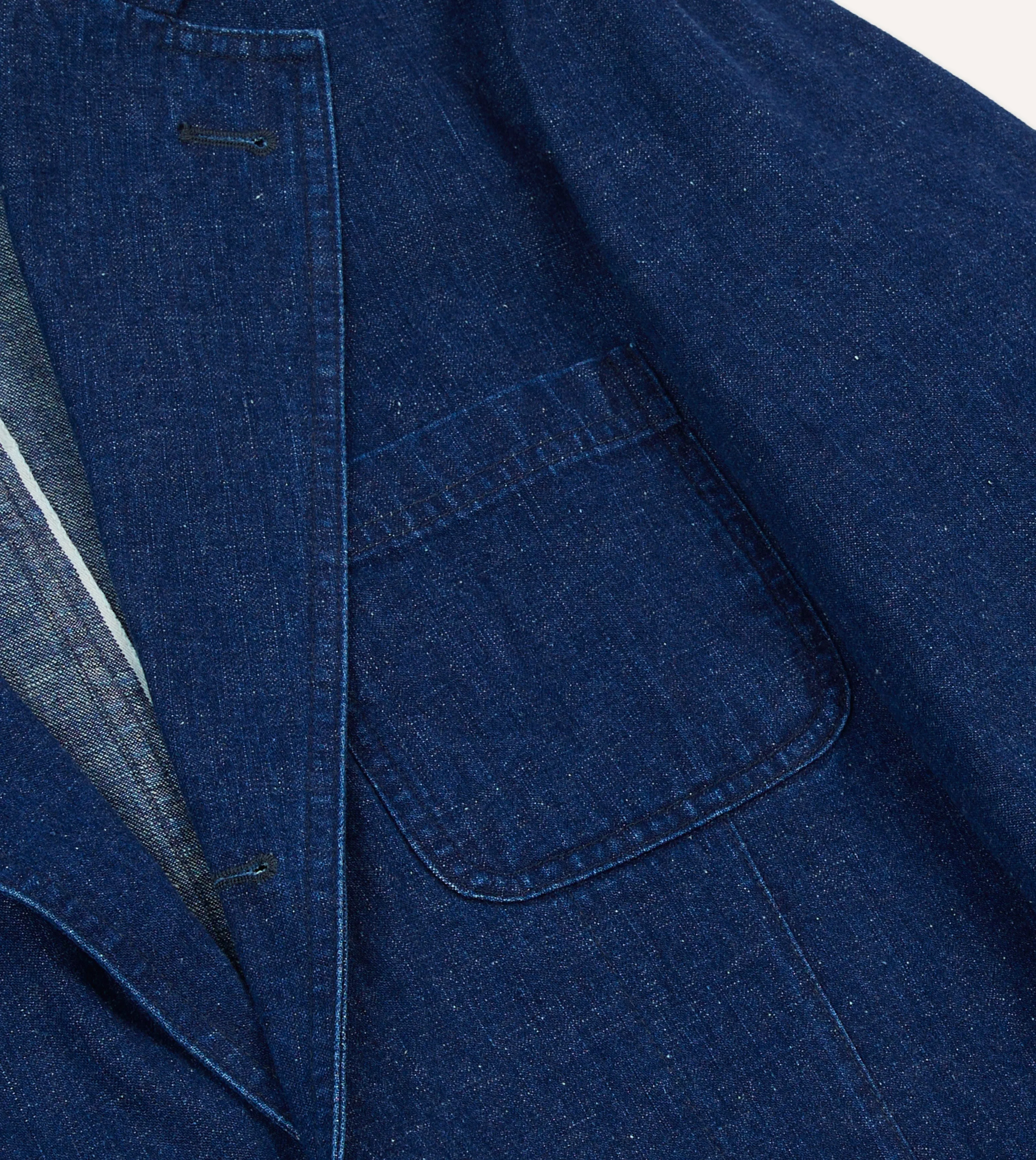 Indigo Cotton-Linen Games Blazer Mk. I