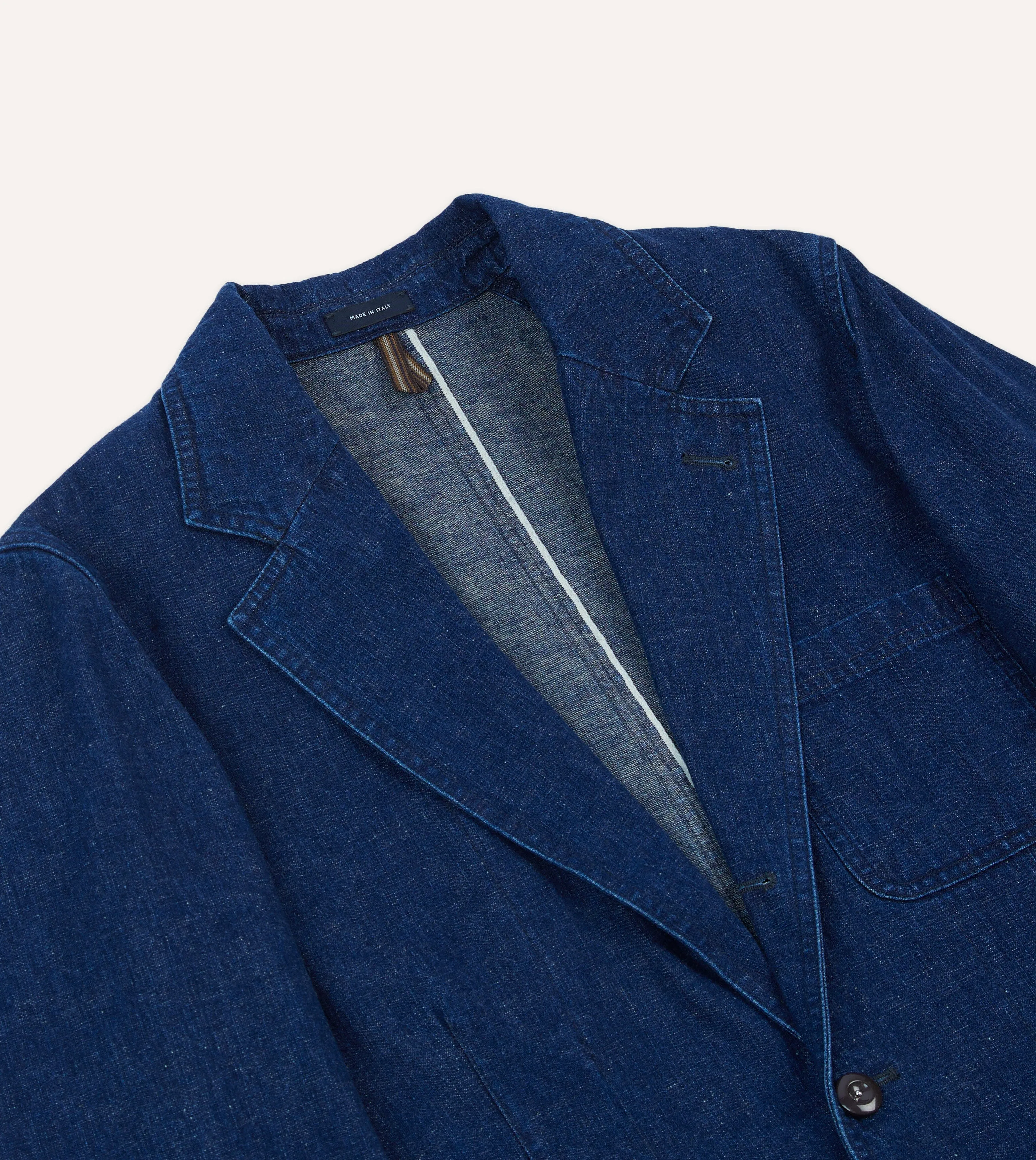 Indigo Cotton-Linen Games Blazer Mk. I